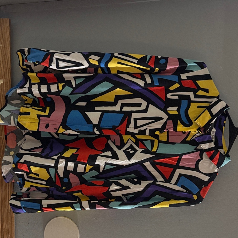 Vibrant Abstract Button Down Shirt